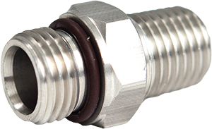 SS Edelstahl Adapter 9/16-18 to 1/4 NPT